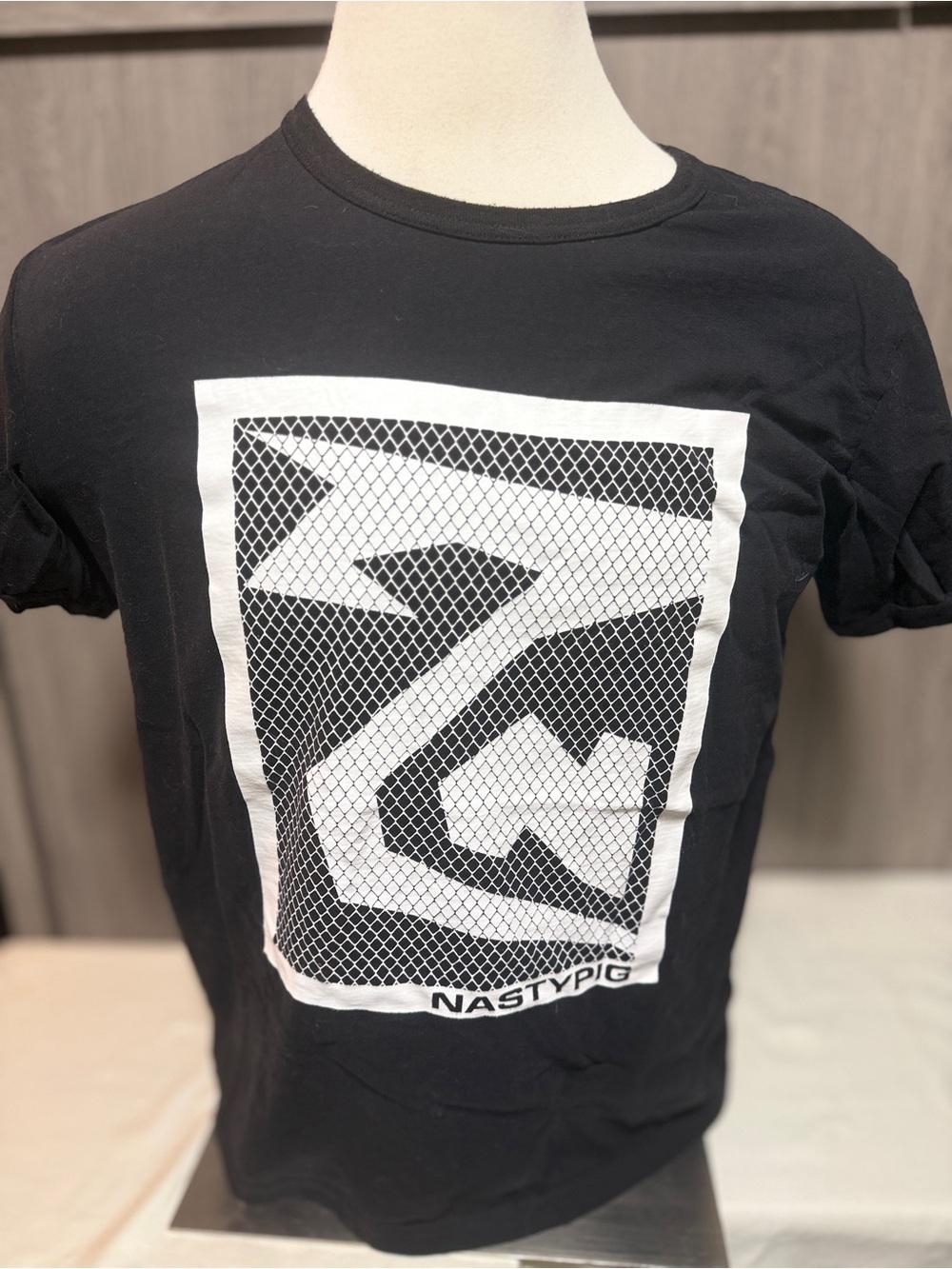 Nasty Pig Black T‑Shirt with White Graphic Panel